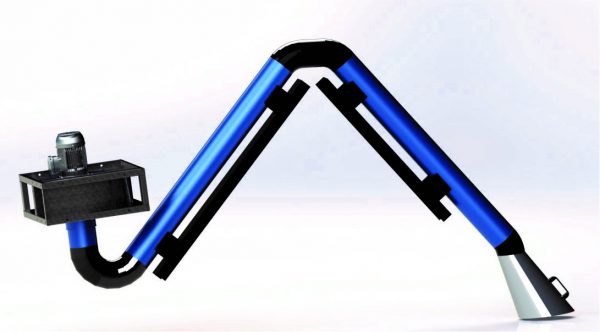 ECO SMOKE mobile filter with articulated extraction arm