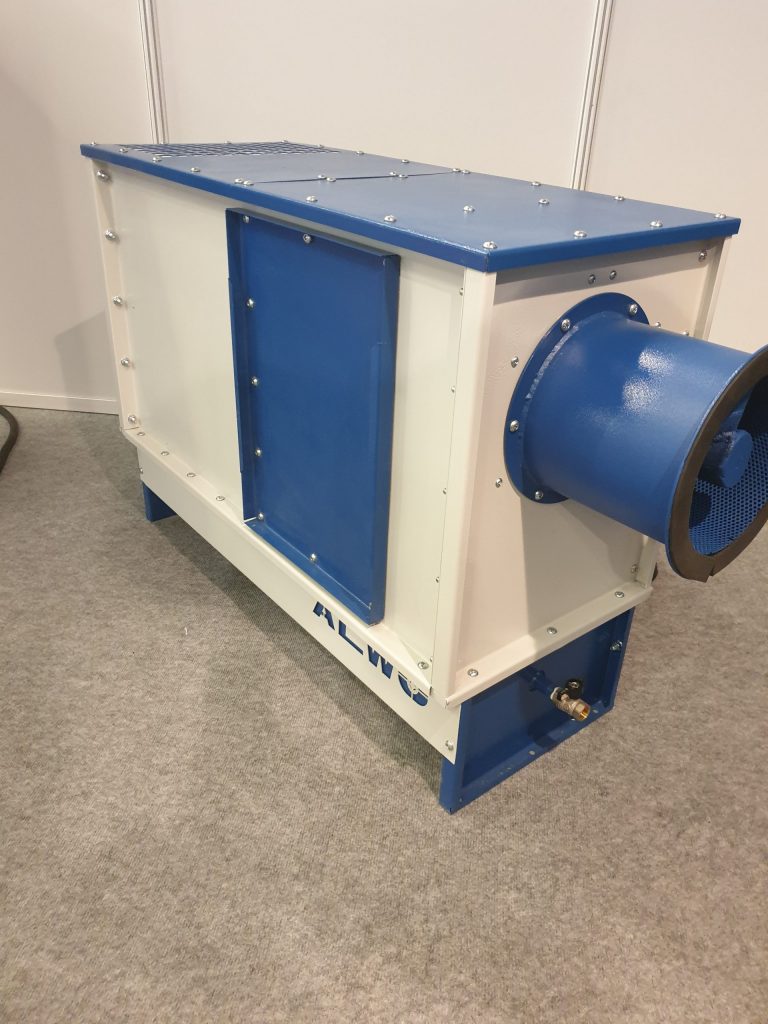 ALWO NO MIST unit with side circular inlet