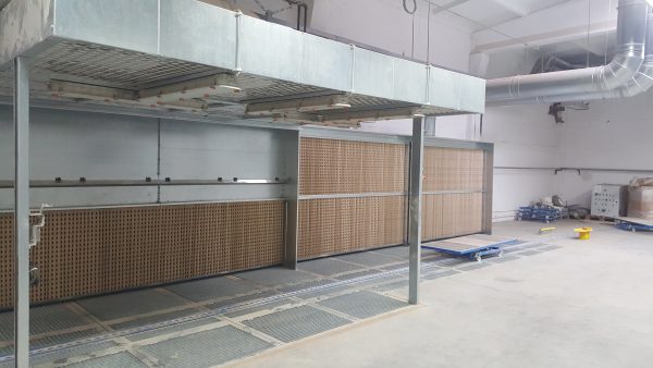 Industrial surface finishing installation – view 3