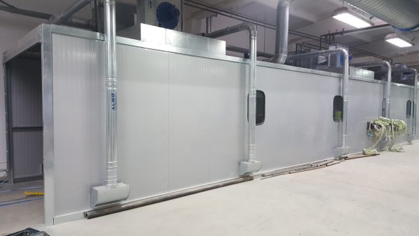 Integrated painting line with extraction and conveying – view 2