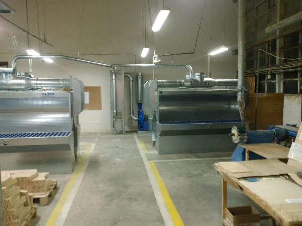 ALWO BA sanding suction bench for external filtration – view 3