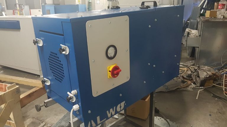 Close view of a compact ALWO NO MIST unit