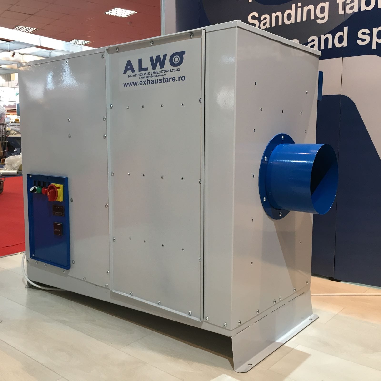 ALWO coalescing collector for oil mist and machining-fluid aerosols