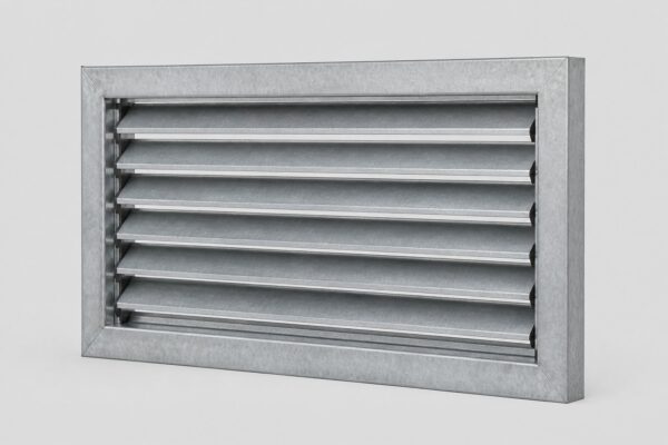 Grilă de ventilație din tablă zincată cu lamele reglabile