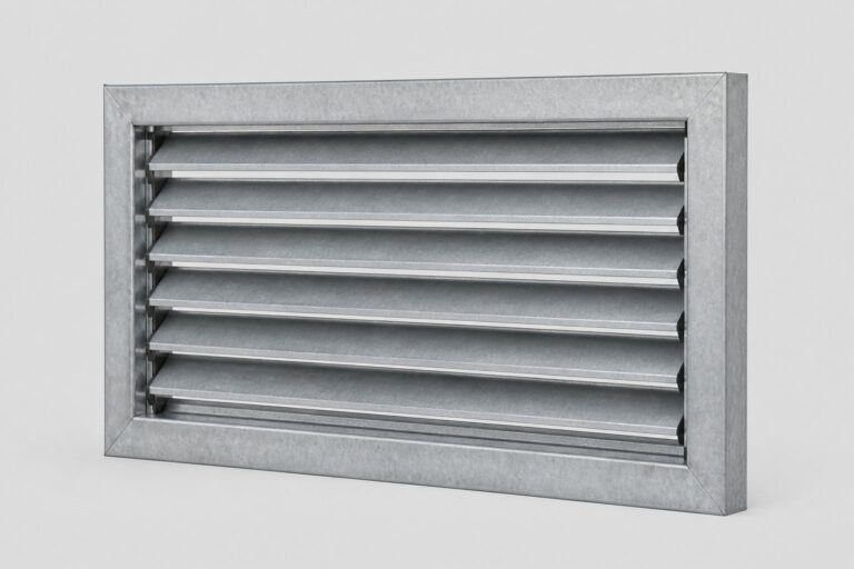 Grilă de ventilație din tablă zincată cu lamele reglabile